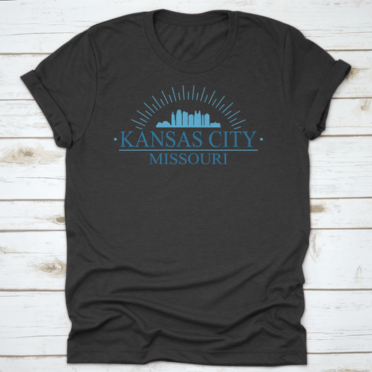 Aesthetic Skyline Design Of Kansas City Missouri With Simple